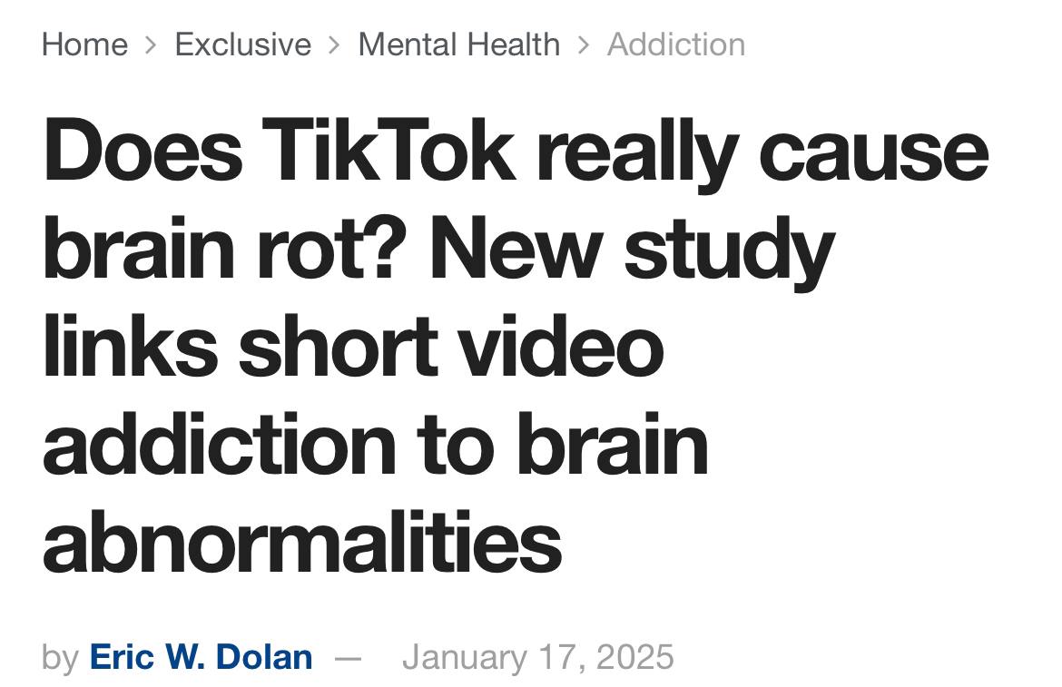 Мы тупеем?
Я не знаю связана ли новость с предыдущим постом, просто обратила внимание, что увеличивается кол-во исследований на тему фастфудного контента и вертикальный видео, а еще серебряной аудитор... | Сетка — социальная сеть от hh.ru