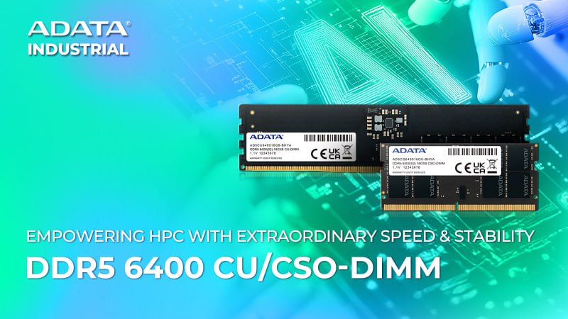 ADATA представила модули DDR5 для промышленности
ADATA Industrial анонсировала модули памяти DDR5-6400 в вариантах CU-DIMM и CSO-DIMM, разработанные для работы в экстремальных условиях | Сетка — социальная сеть от hh.ru