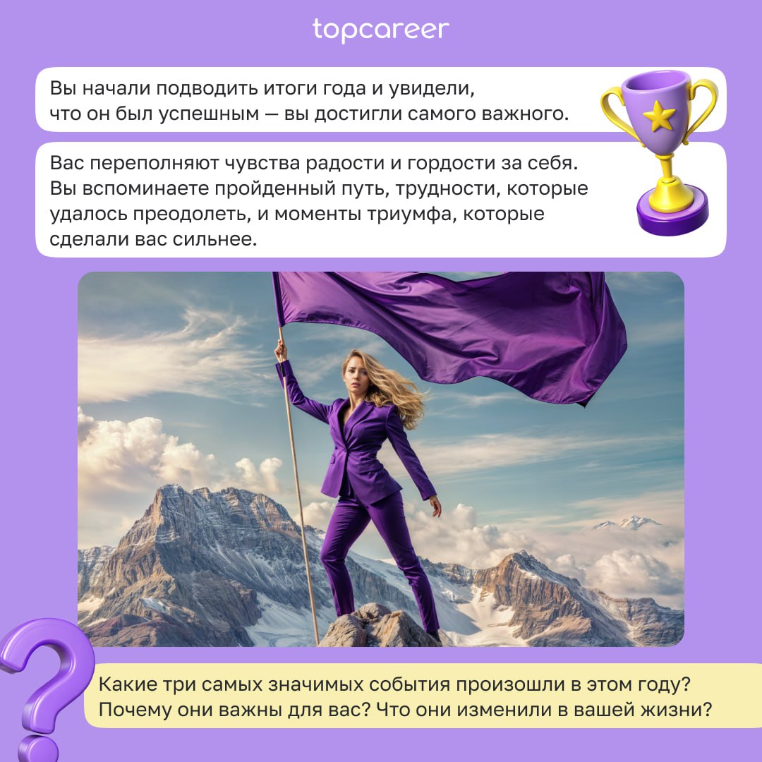 🗓 Стратегия — дело тонкое
Хотите, чтобы 2025 год стал для вас по-настоящему успешным? Тогда важно не просто мечтать, а заранее продумать, к каким результатам вы хотите прийти и какие шаги для этого пр... | Сетка — социальная сеть от hh.ru