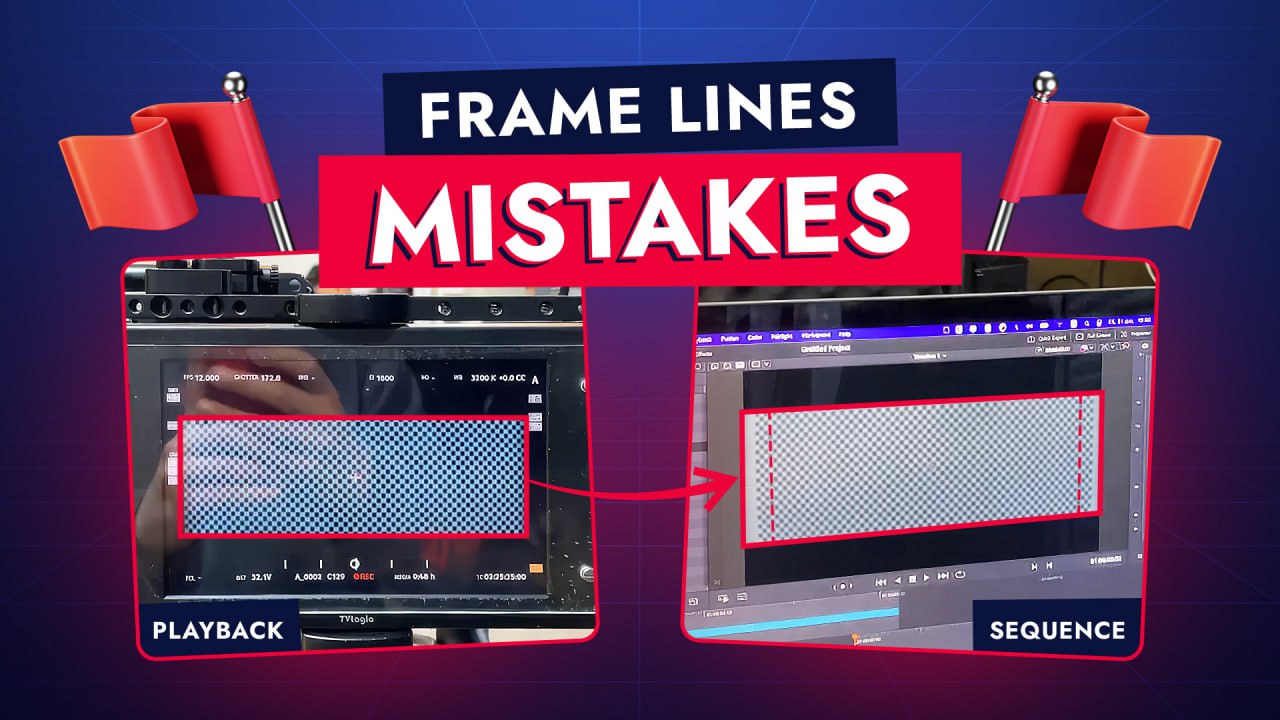 🙈 Частая ошибка при съемке дисторшн гридов – использование “Frame lines” – рамок, которые выводятся механиками на плейбэк поверх сигнала с камеры | Сетка — социальная сеть от hh.ru