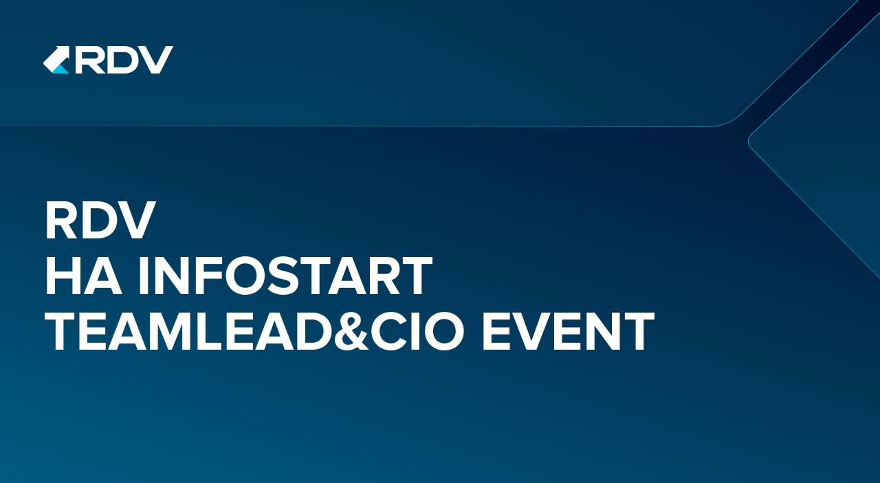 RDV на конференции INFOSTART TEAMLEAD&CIO EVENT
24-25 февраля в Москве состоится профессиональная техническая конференция для 1С-специалистов 👨‍💻 INFOSTART TEAMLEAD&CIO EVENT | Сетка — социальная сеть от hh.ru