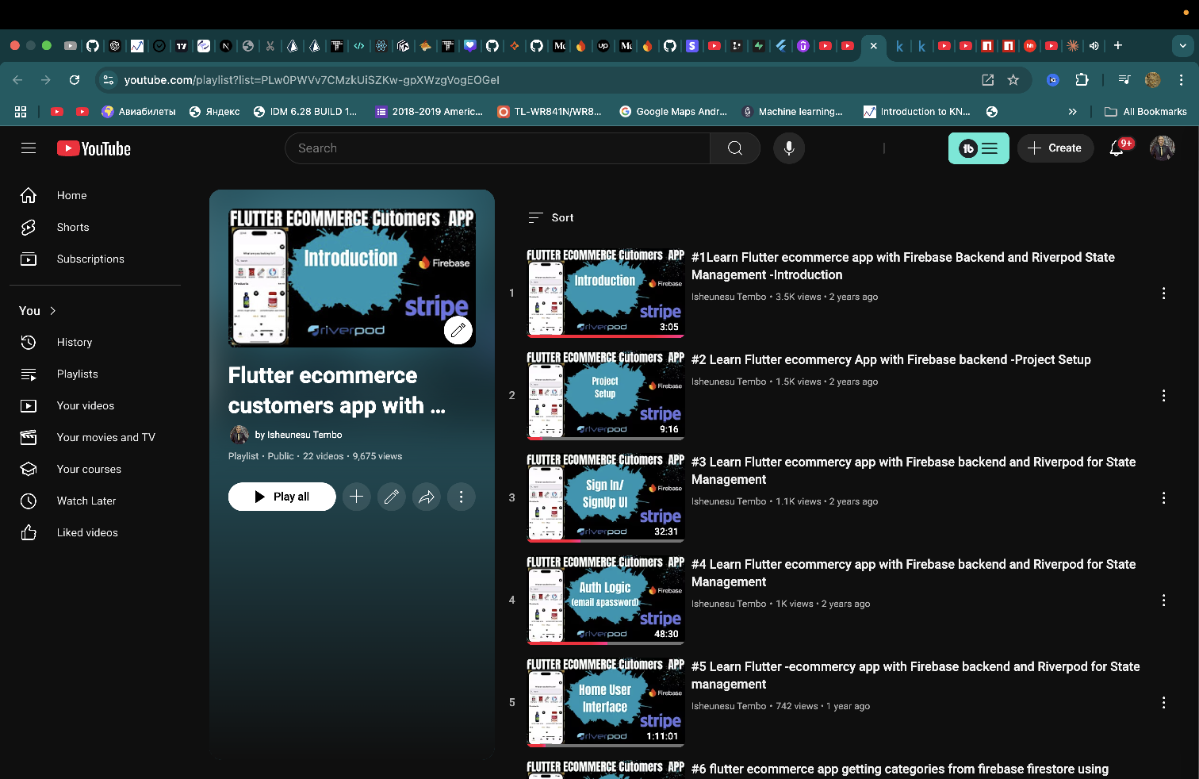 изучите flutter, создав полноценное приложение для электронной коммерции с использованием flutter, firebase (аутентификация, firestore и хранилище), платежного шлюза stripe для платежей и riverpod для... | Сетка — социальная сеть от hh.ru