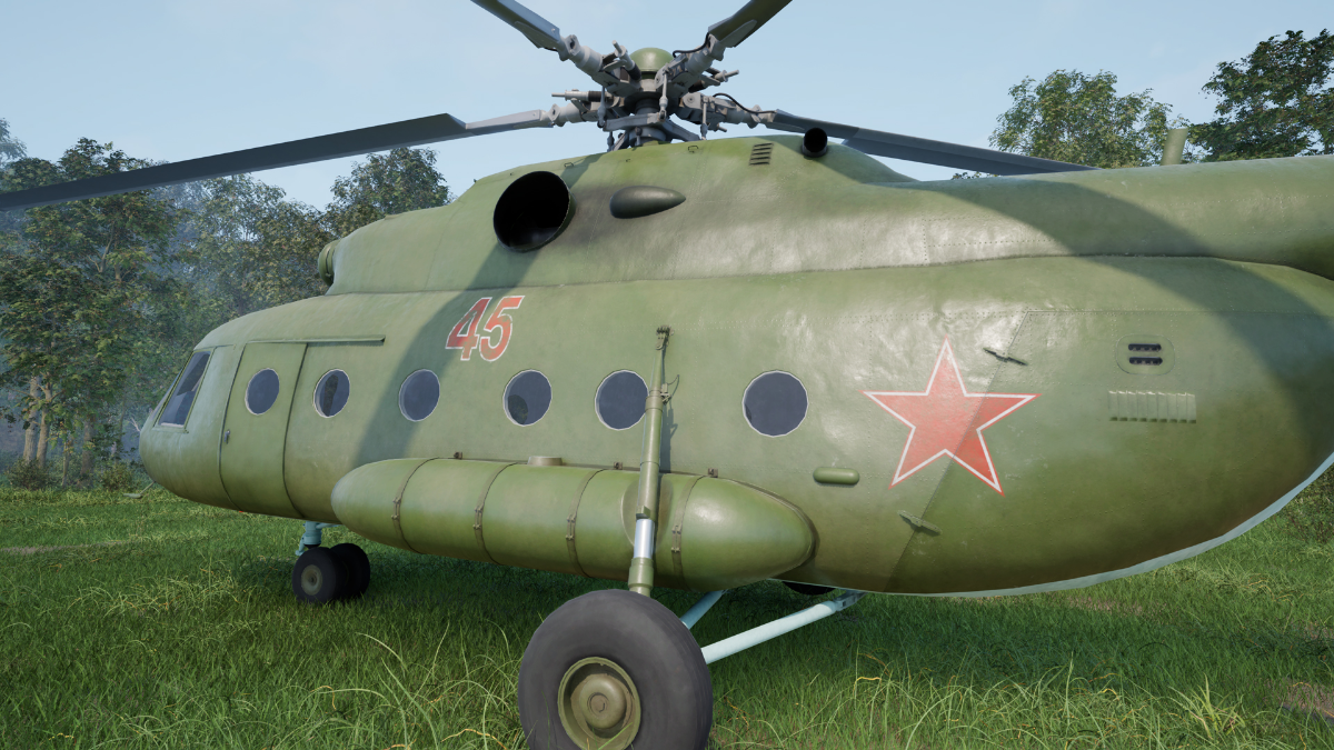 Вертолет Ми-8 сделан для проекта "Купол".
Моделирование в Blender, текстуры в Substance Painter, рендер в Unreal Engine  
https://www.artstation | Сетка — социальная сеть от hh.ru