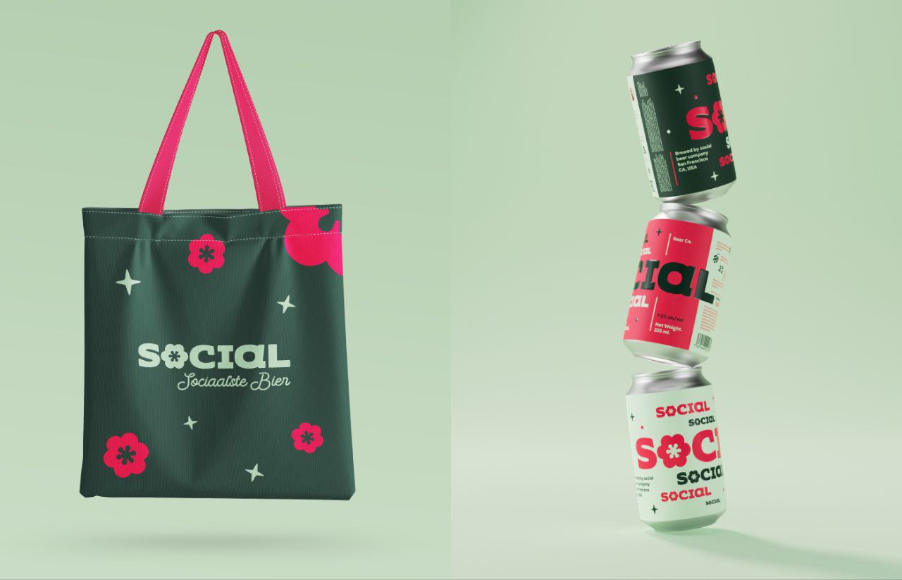 Vailio разработали яркий и позитивный дизайн для Social Beer – бренда, который сочетает любовь к качественному пиву с заботой о мире вокруг нас | Сетка — социальная сеть от hh.ru