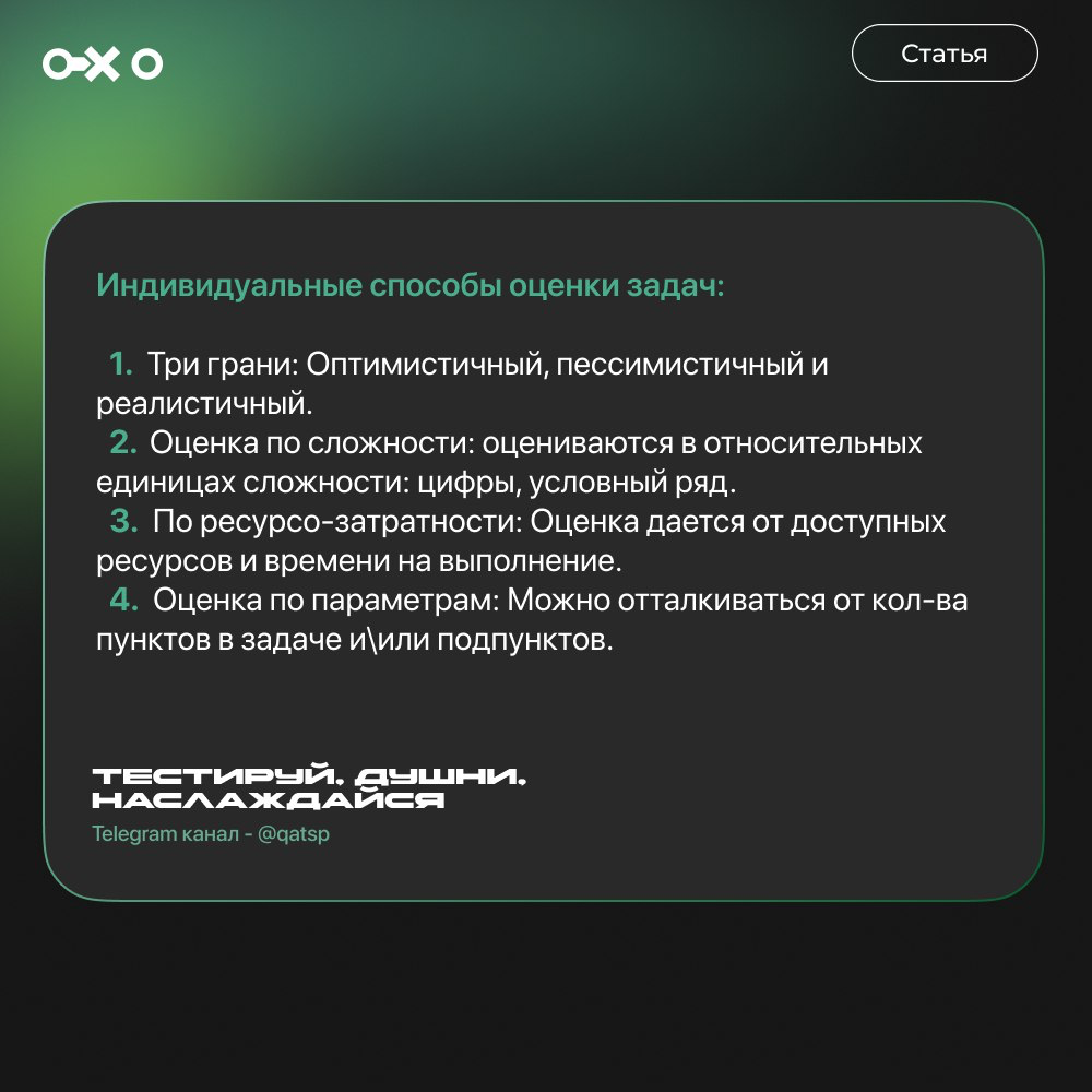 Эстимейт - способы оценки | Сетка — социальная сеть от hh.ru