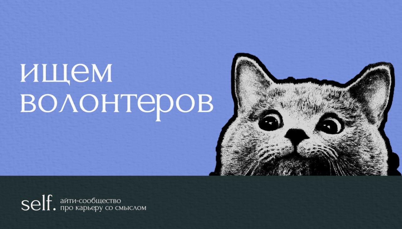 🙏 Ищу волонтеров! 🙏
Проектов становится все больше, и мы с моей чудесной микро-командой зашиваемся.
Сейчас мы делаем:
1️⃣self | Сетка — социальная сеть от hh.ru