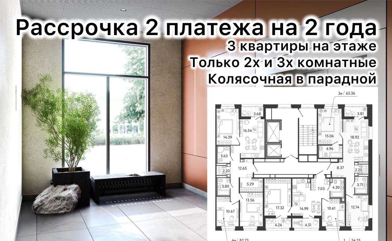 Ваш шанс купить комфортное жилье на выгодных условиях!

для сдачи
для инвестиции
для жизни

Особенно для жизни 👍
Почему этот комплекс — отличный выбор?
• Современные 17-этажные корпуса с уникальным ав... | Сетка — социальная сеть от hh.ru