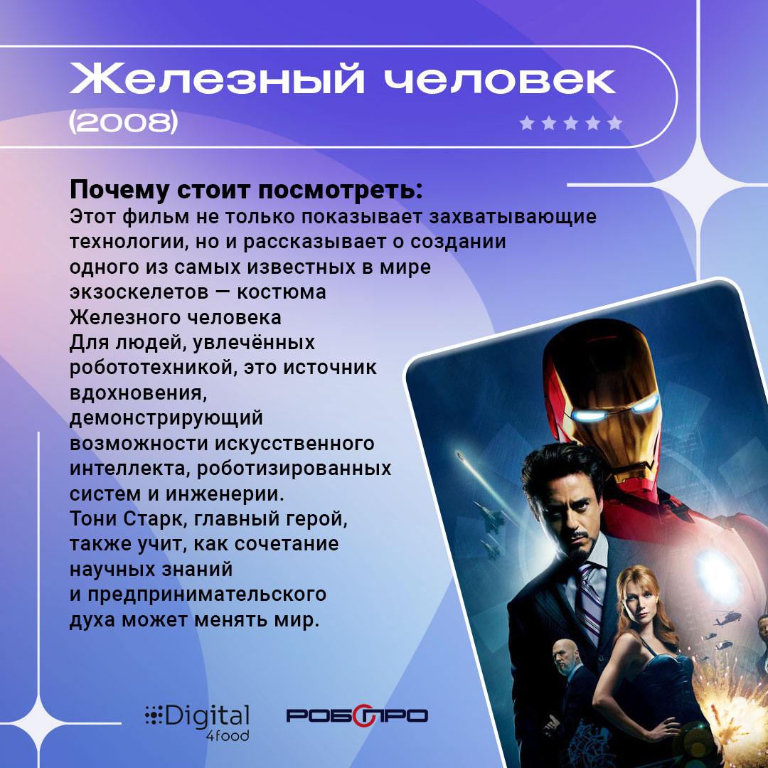 🤖 9 фильмов о роботах, которые вы точно захотите пересмотреть
Если говорить о крутых роботах, то лучше с нашим партнером – компанией «Робопро» | Сетка — социальная сеть от hh.ru