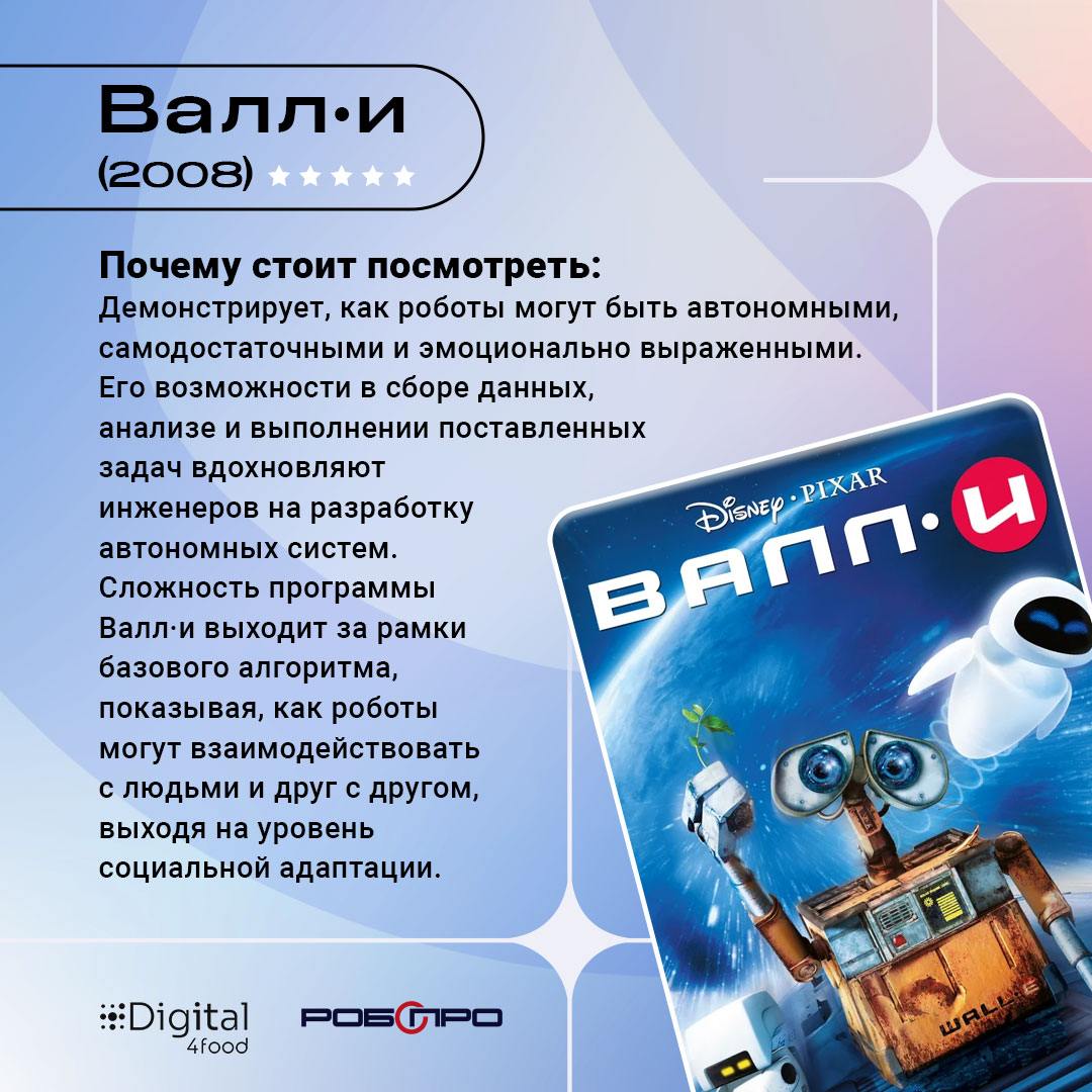 🤖 9 фильмов о роботах, которые вы точно захотите пересмотреть
Если говорить о крутых роботах, то лучше с нашим партнером – компанией «Робопро» | Сетка — социальная сеть от hh.ru