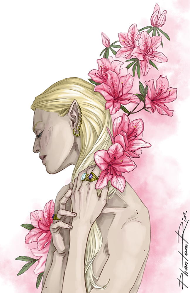 Azalea / Азалия
2021 г.
#fashionillustration #art #иллюстрация #цветы #девушка #Faerie #PhantomRin | Сетка — социальная сеть от hh.ru