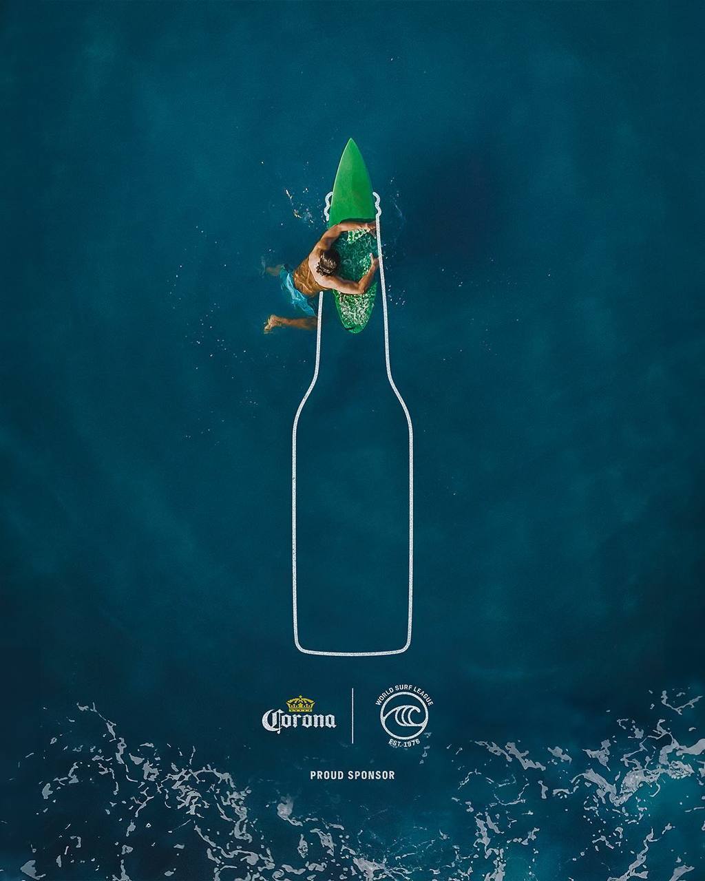 На одной волне. Пивной бренд Corona креативно отметил 9 лет сотрудничества с Всемирной лигой серфинга. Простая и прикольная графика стала вирусной рекламой. 
celeba-sport.ru / Sport Community | Сетка — социальная сеть от hh.ru