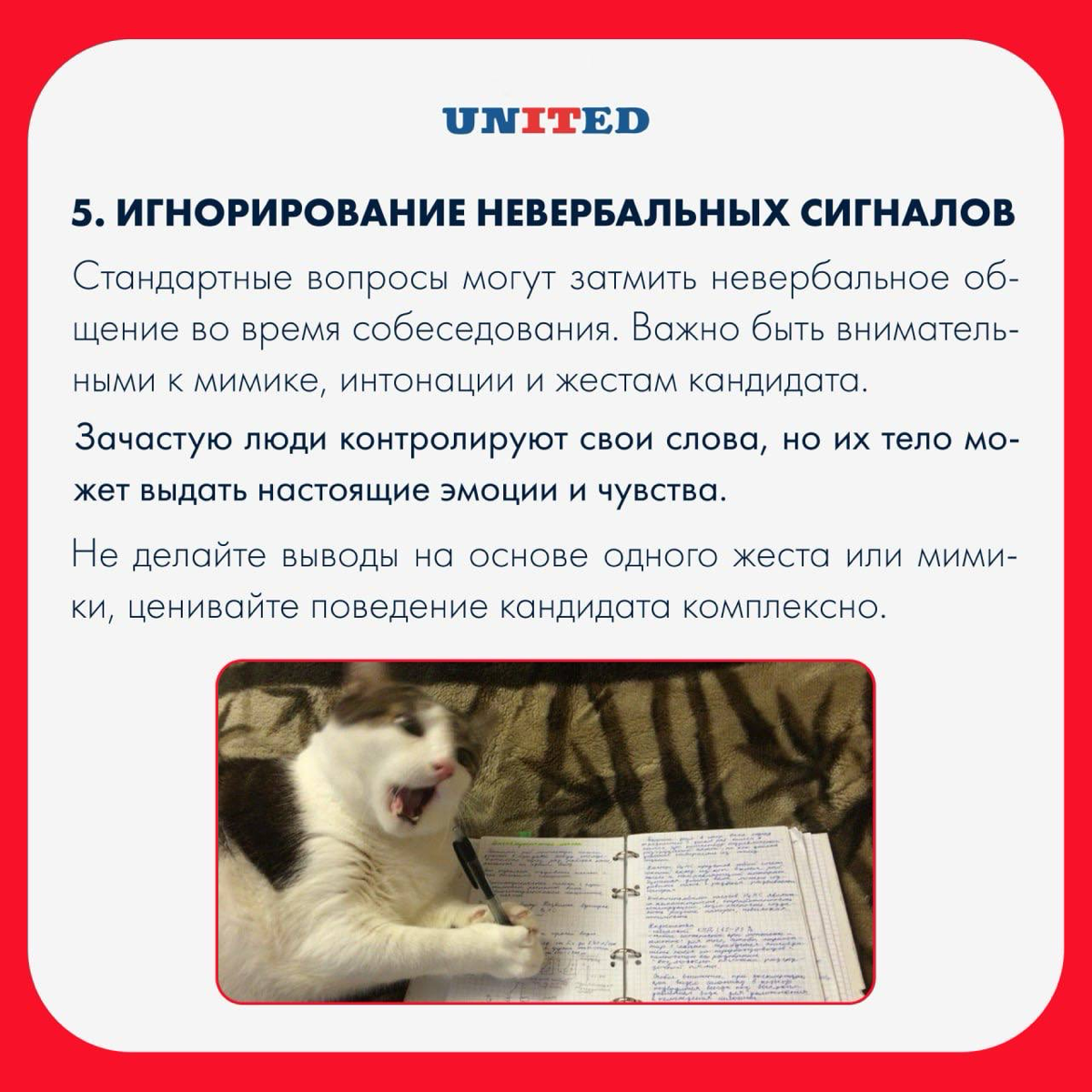 Типичные ошибки при презентации кандидата нанимающему менеджеру😐
После проведения HR-интервью рекрутер обычно подготавливает краткое описание опыта кандидата, чтобы предоставить его нанимающему менедж... | Сетка — социальная сеть от hh.ru
