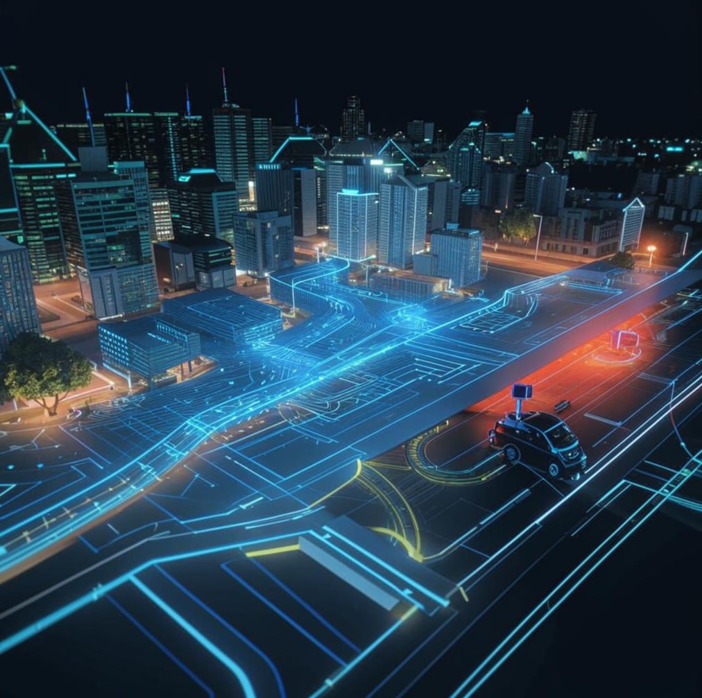 🤖 Пришло время разгадать новую загадку! Что изобразила нейросеть на этот раз?
Варианты ответов:
– Автономный транспорт
– Умные дороги
– Беспилотные летательные аппараты
– Смарт-города
Сегодняшняя зага... | Сетка — социальная сеть от hh.ru