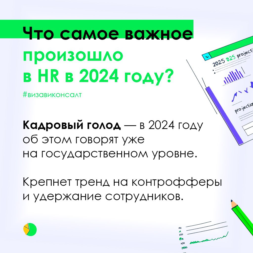 Подвели #итоги2024 года, поделились мнениями о сложившейся на рынке труда ситуации и рассказали о тенденциях, которые ждут сферу HR в 2025 году.
Самое главное — вынесли в карточки | Сетка — социальная сеть от hh.ru