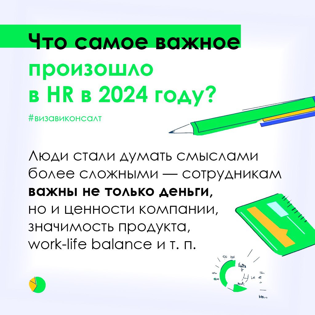 Подвели #итоги2024 года, поделились мнениями о сложившейся на рынке труда ситуации и рассказали о тенденциях, которые ждут сферу HR в 2025 году.
Самое главное — вынесли в карточки | Сетка — социальная сеть от hh.ru