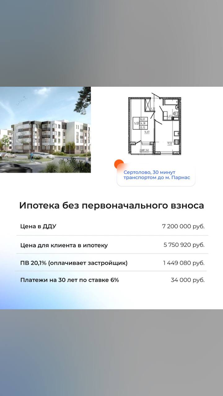 🔥 Ипотека без первоначального взноса!
Эта акция — находка для тех, кто давно мечтает о своей квартире:
✔️ Первоначальный взнос оплачивает застройщик.
✔️ Стоимость квартиры без удорожания | Сетка — социальная сеть от hh.ru