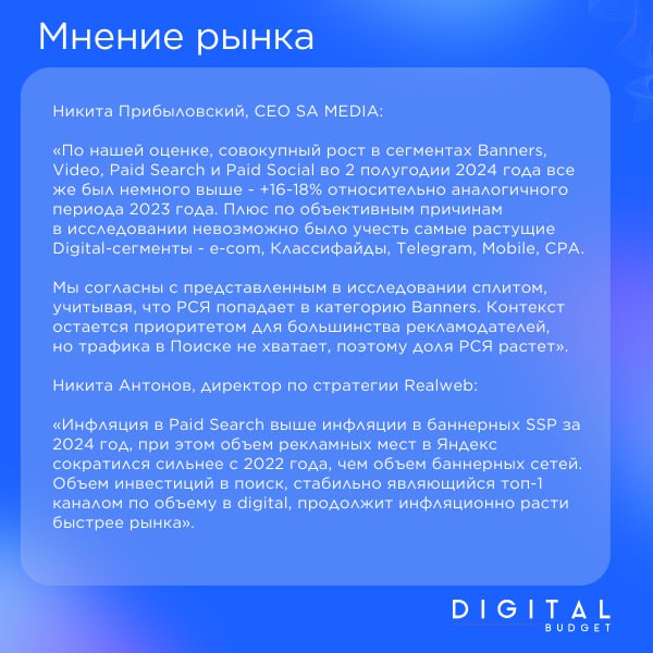 ⚡️ Во втором полугодии 2024 года затраты на digital-продвижение среди 3,2 тыс | Сетка — социальная сеть от hh.ru