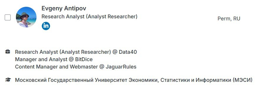 Немного про явные и неочевидные вещи при поиске ЛПР и их контактов в Linkedin.
На очередной задаче удалось определить, что у ЛПР компании когда-то был профиль Linkedin (ссылка на старом сайте) | Сетка — социальная сеть от hh.ru