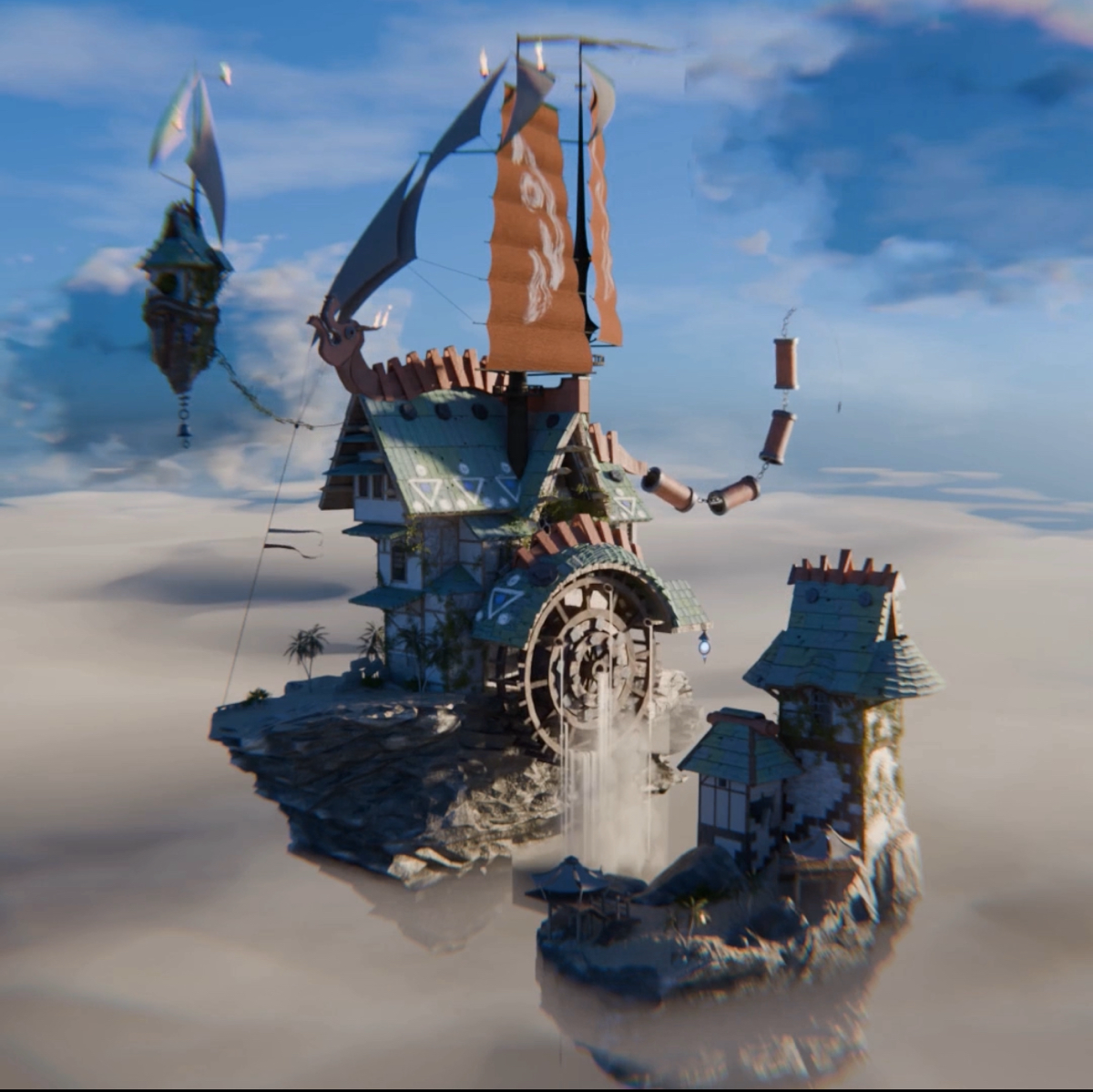 Попытка воспроизведи и анимировать иллюстрацию в 3D - “Blender”
https://www.artstation.com/artwork/OG5lx8
https://www.artstation.com/artwork/rR0lr6 | Сетка — социальная сеть от hh.ru