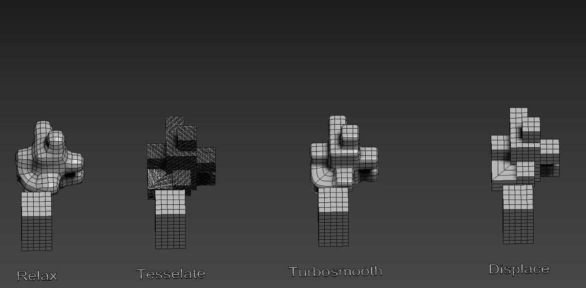 Второй день моего обучения в 3Ds Max.
На первом изображении я работал над сглаживанием (Smooth). Создал простые модели люстр, а затем применил Smooth к вертикальным полигонам, чередуя их через один | Сетка — социальная сеть от hh.ru