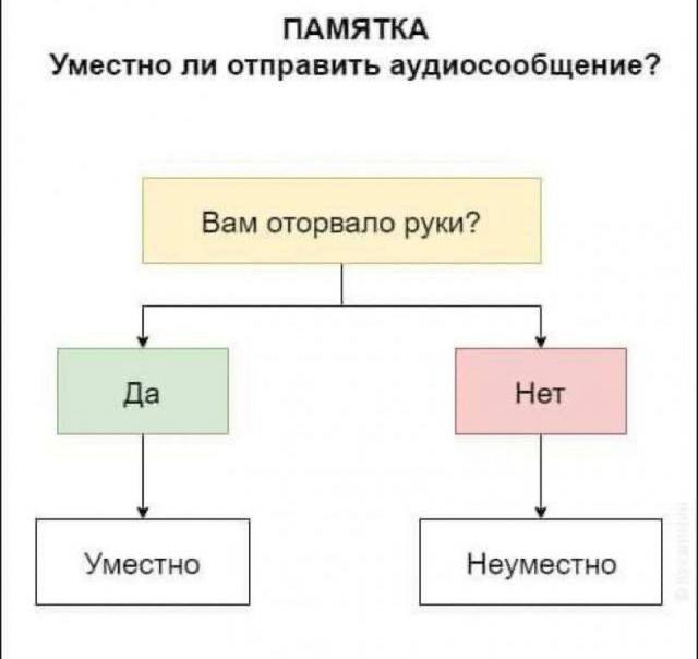 Цифровая этика
У каждого из нас есть знакомый, который любит регулярно присылать голосовые сообщения | Сетка — социальная сеть от hh.ru