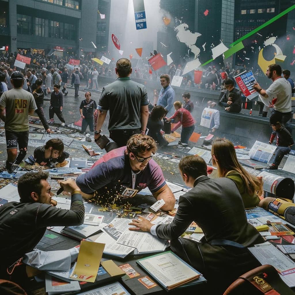 ГигаЧат явно начал рисовать лучше. Так он видит падение биржи. Тянет на трейлер!
#ии #гигачат #сбер | Сетка — социальная сеть от hh.ru