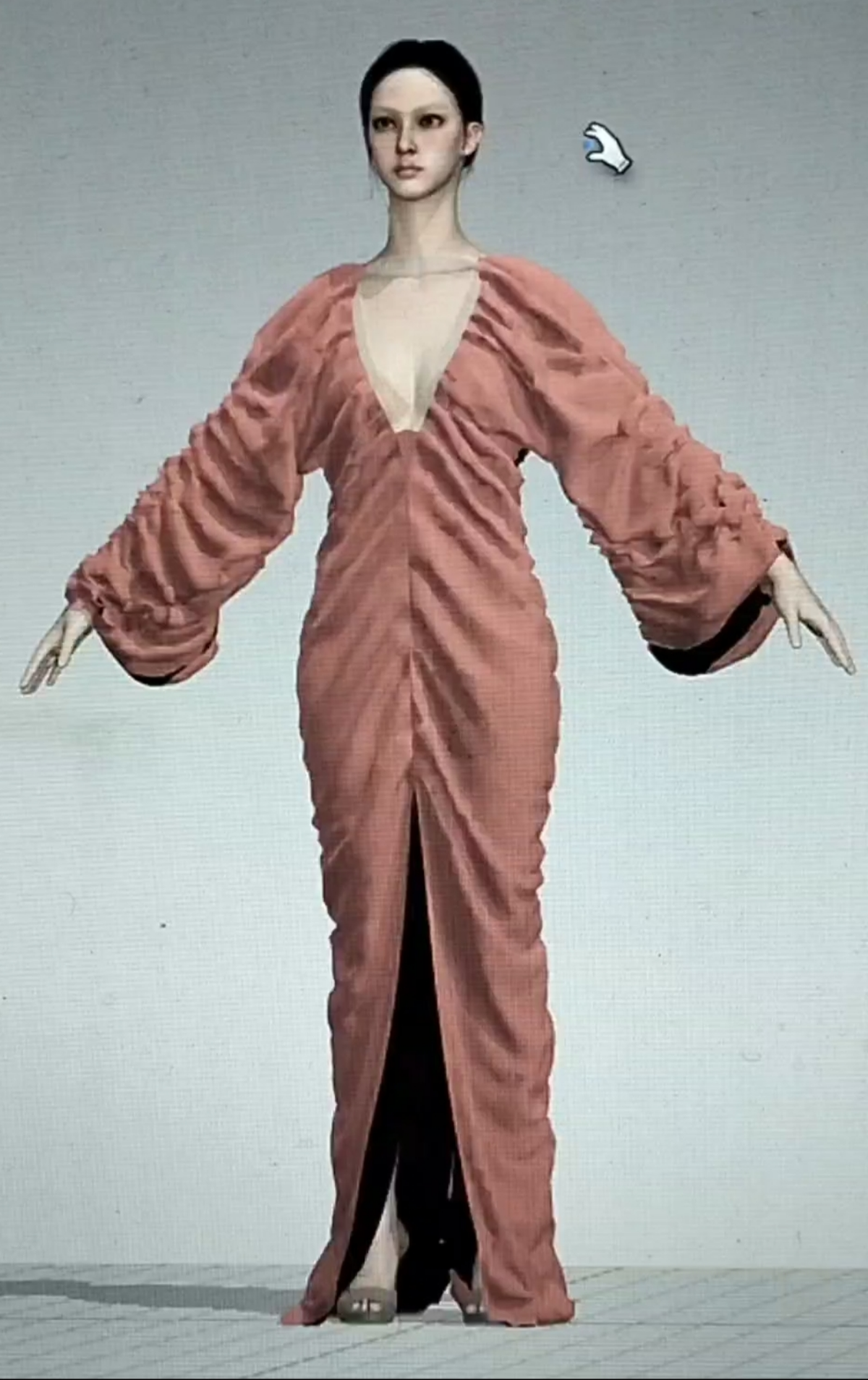 Было у меня вот такое интересное платье в работе, по факту ничего сложного - простые складки, но выглядит эффектно | Сетка — социальная сеть от hh.ru