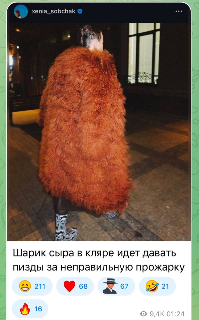 Угар, Собчак стала мемом из-за своей шубы от Prada. Креативщики наделали кучу смешных креативов, где ее сравнили с куриными ножками, неудачными сырниками Юлии Высоцкой и прочими шедеврами кулинарии | Сетка — социальная сеть от hh.ru