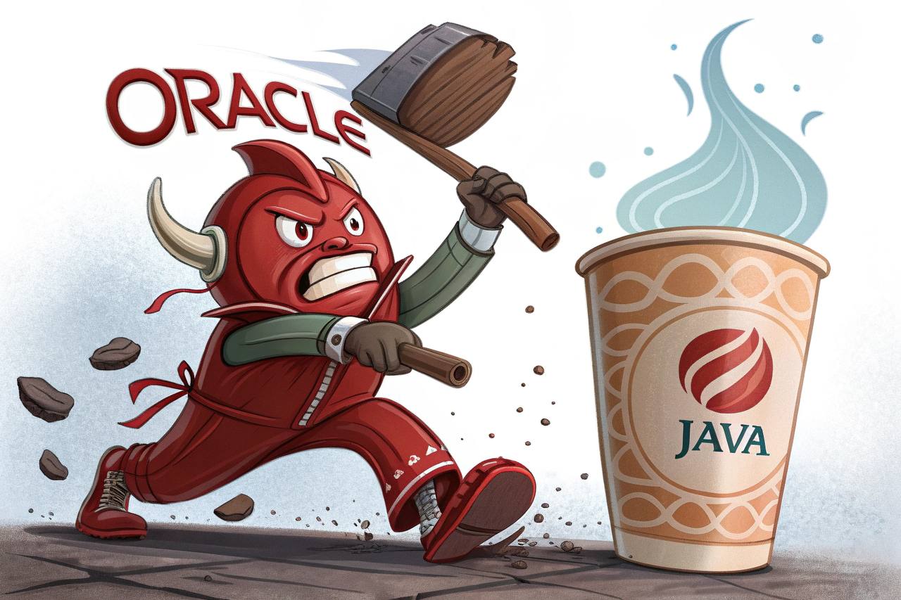 Oracle доводит пользователей Java до отчаяния
Новые изменения лицензионной политики Oracle вызывают недовольство почти у всех пользователей её Java-фреймворков – согласно данным, 90% специалистов мечт... | Сетка — социальная сеть от hh.ru