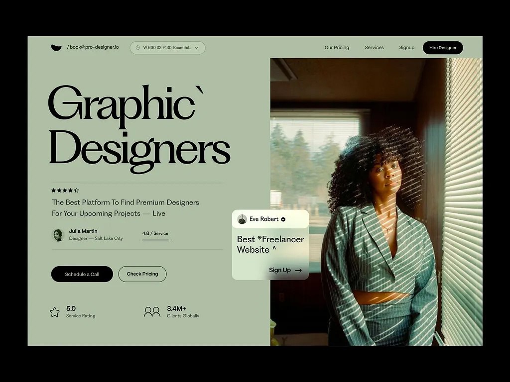 Порция вдохновения для вас
Веб-дизайн от DStudio
#вдохновений #web #дизайн #landing #figma #odiz | Сетка — социальная сеть от hh.ru
