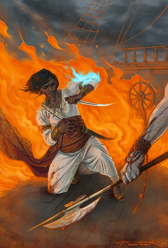 Промо-иллюстрация для 2-й книги Gourav Mohanty - "Dance of Shadows".
В фокусе Мати - королева пиратов.
(Её портрет я рисовала для промо 1-й книги - "Sons of Darkness":
https://vk | Сетка — социальная сеть от hh.ru