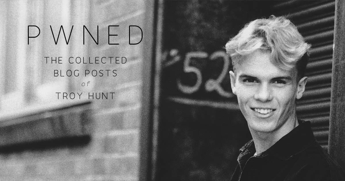 Для ИБ сообщества человек в представлении не нуждается :)
"Pwned", The Book, Is Now Available for Free
https://www.troyhunt.com/pwned-the-book-is-now-available-for-free/ | Сетка — социальная сеть от hh.ru
