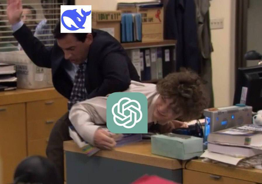 DeepSeek- Что это значит для нас?
Китайский DeepSeek поставил всех на уши. Обрушил акции nvideo, вызвал панику open AI и собрал 18 млн скачиваний в App Store.
Мы провели тестирование | Сетка — социальная сеть от hh.ru