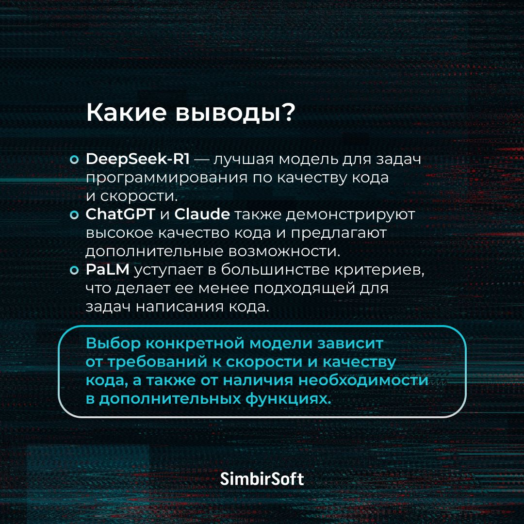 А может ли хайповый чат-бот DeepSeek ускорить IT-разработку с помощью кодогенерации ❓ Обычно с помощью этой методики можно «скармливать» ИИ обезличенные данные и получать код | Сетка — социальная сеть от hh.ru