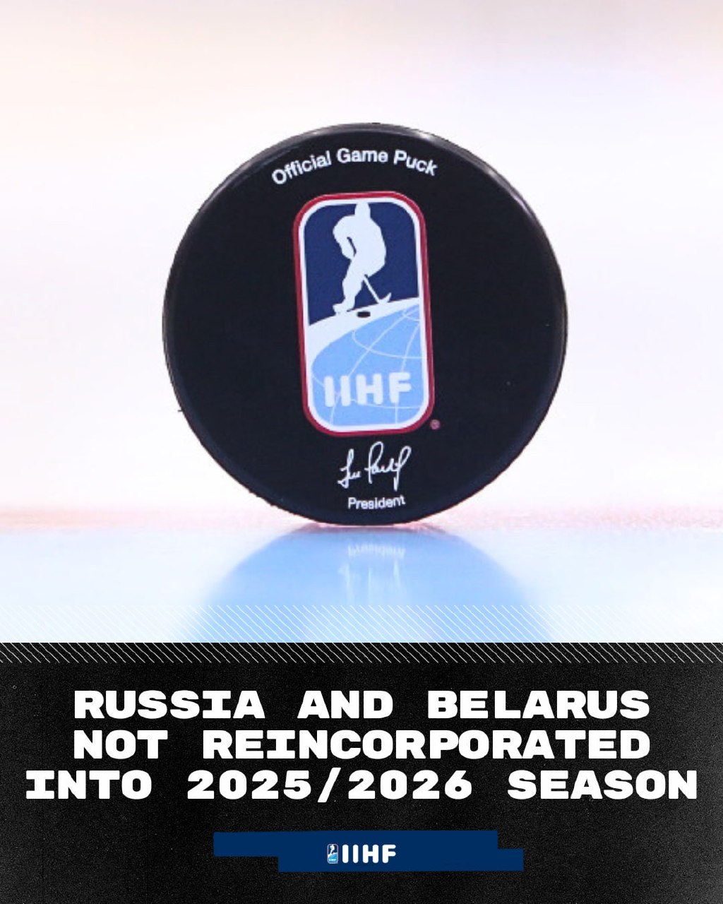 ☄️ BREAKING
Совет ИИФХ принял решение не допускать Россию и Беларусь к участию в хоккейных соревнованиях в сезоне 2025–2026 годов, сославшись на соображения безопасности | Сетка — социальная сеть от hh.ru