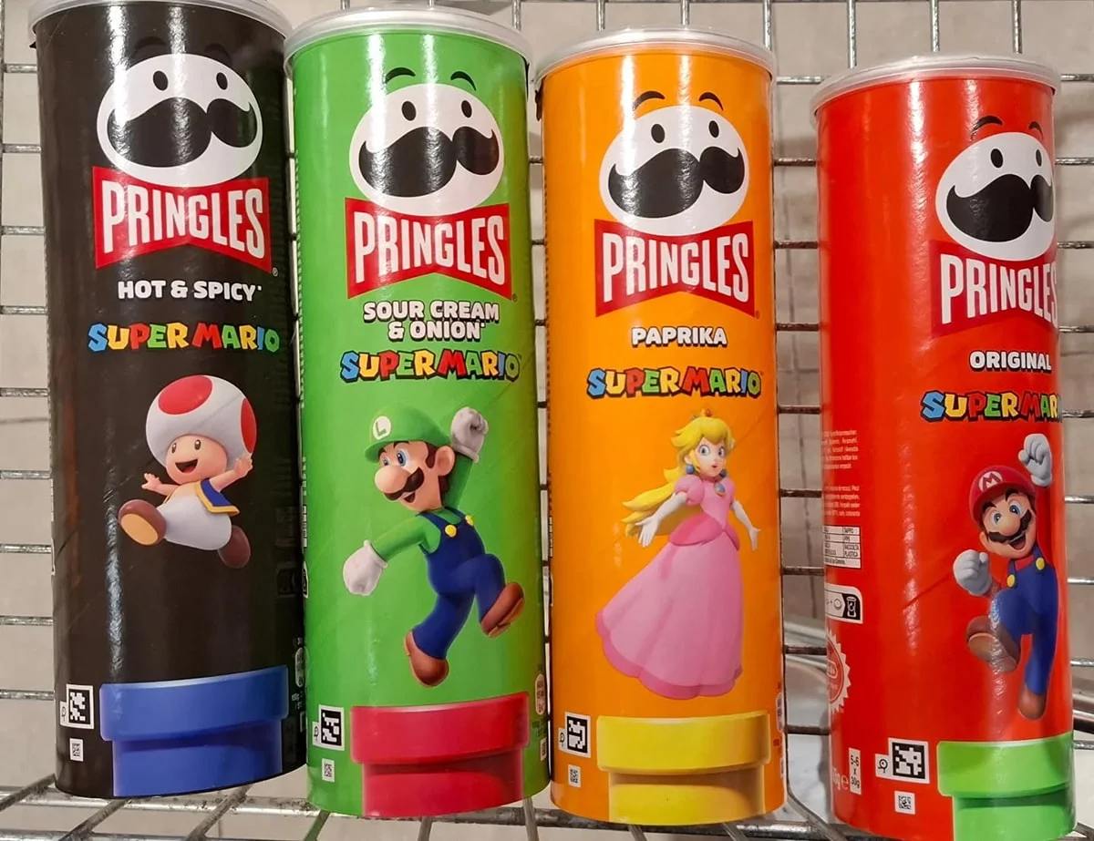 Внезапная коллаборация от Pringles и Super Mario. В честь 40-летия Pringles выпустит лимитированную упаковку, вдохновленную Грибным Королевством | Сетка — социальная сеть от hh.ru