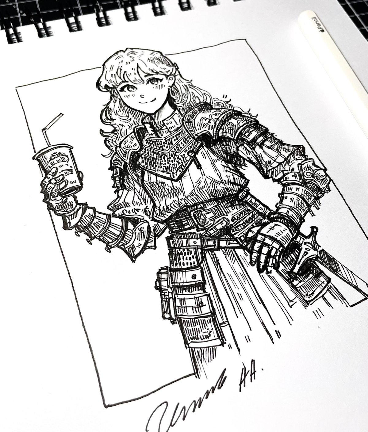 Ну что как вы тут? РИСУНОК ДНЯ:
#сетка #концептарт #нейрокавер #геймдев #юрист #новость | Сетка — социальная сеть от hh.ru