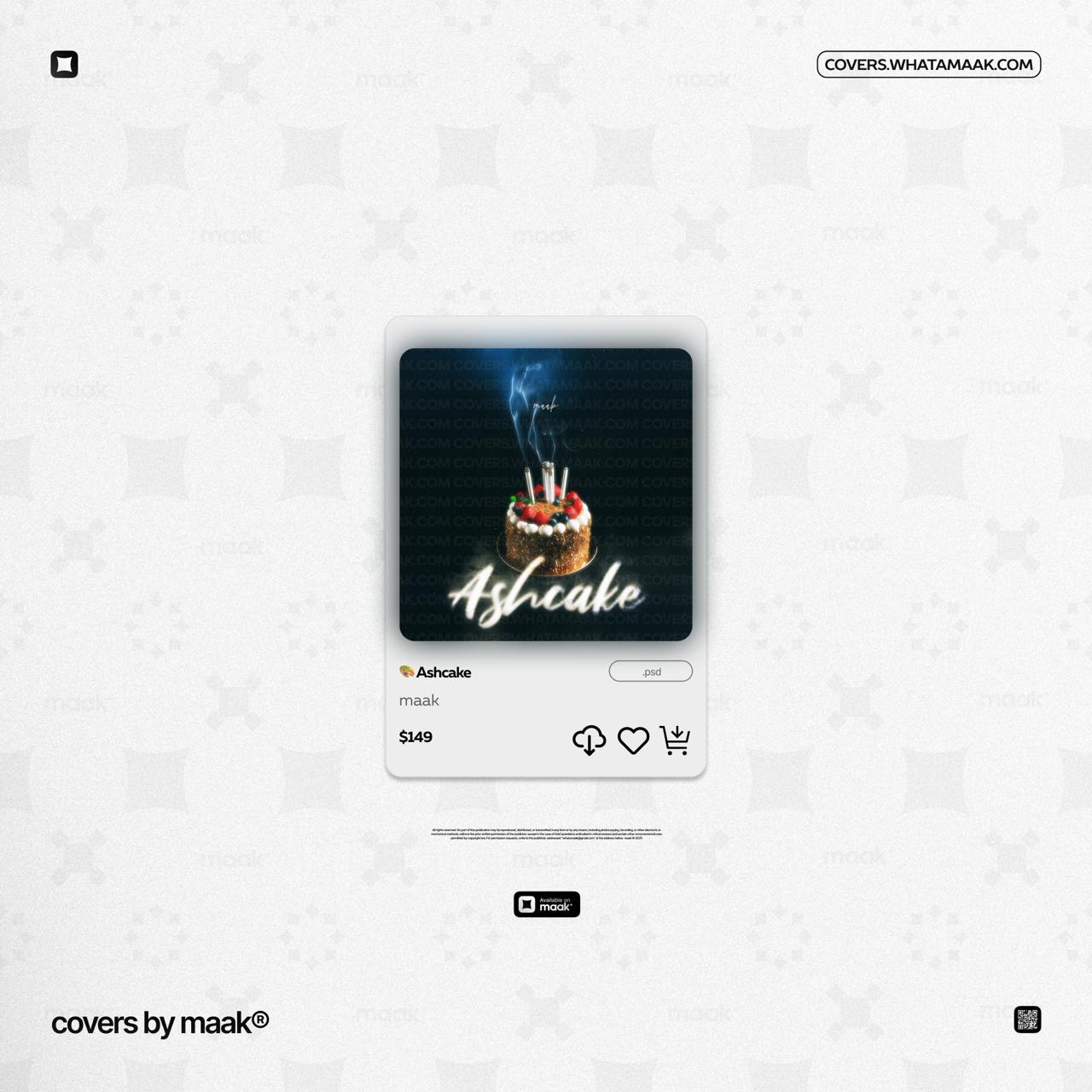 💽 Новая обложка в продаже ╳ «Ashcake»
❗️ Обложка предоставлена исключительно в ознакомительной форме. Чтобы использовать обложку в коммерческих целях, обратитесь к нам | Сетка — социальная сеть от hh.ru
