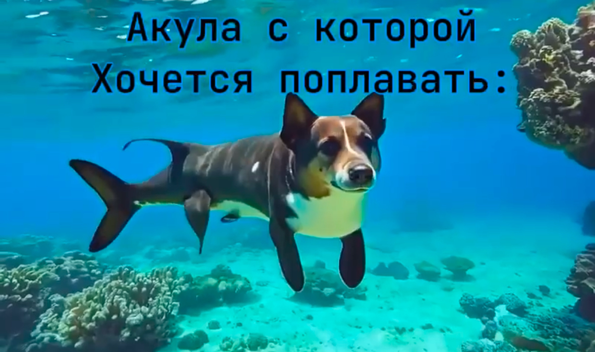🦈 Акула, с которой хочется поплавать. 📽️Видео тут 👉 https://t.me/zestforlive | Сетка — социальная сеть от hh.ru