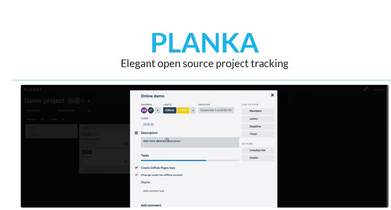 PLANKA
Elegant open source project tracking
https://planka.app/
Live Demo
https://plankanban.github.io/planka | Сетка — социальная сеть от hh.ru