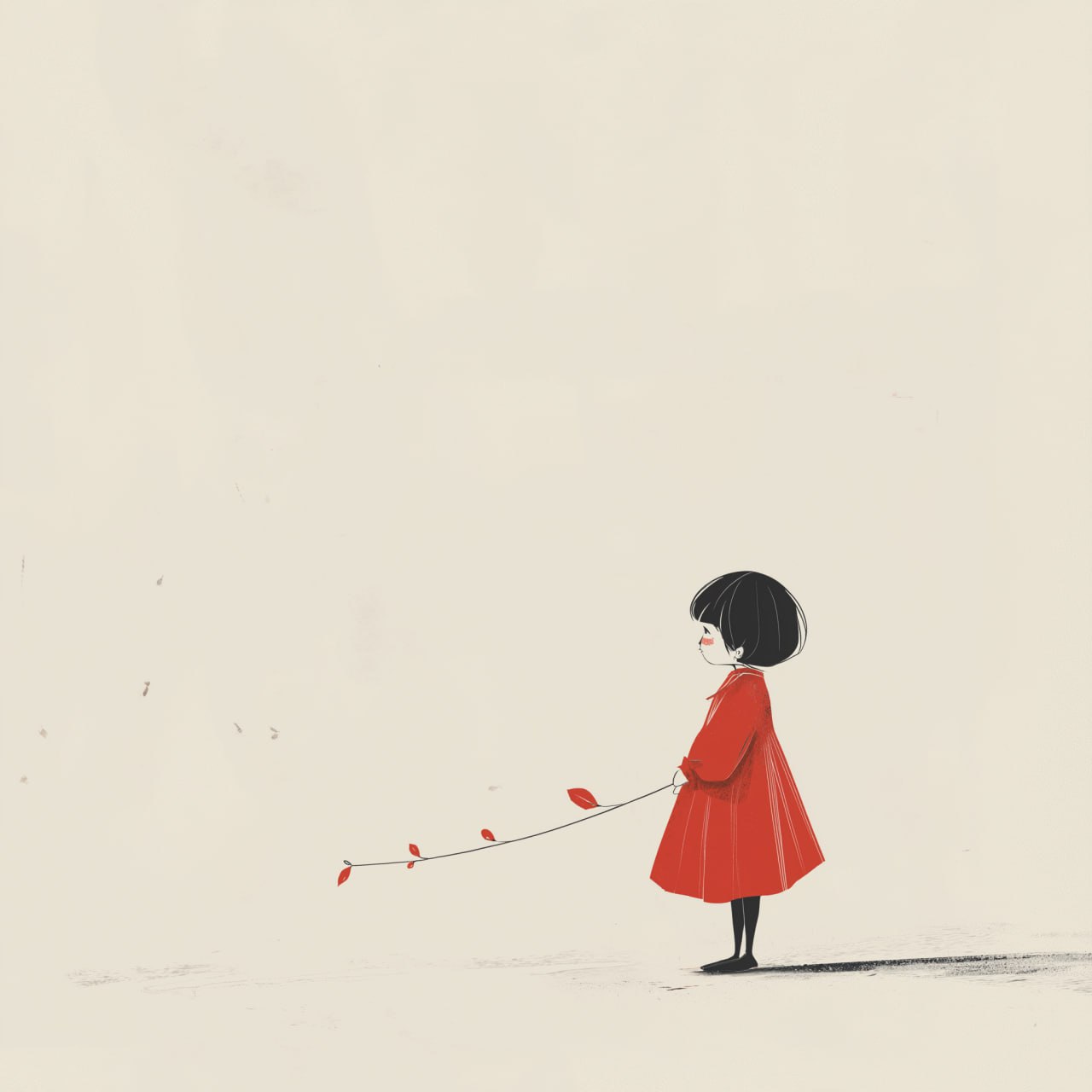 prompt: A little girl, minimalism, illustration style, Tang shallow Zheng Ming --v 6.1 | Сетка — социальная сеть от hh.ru