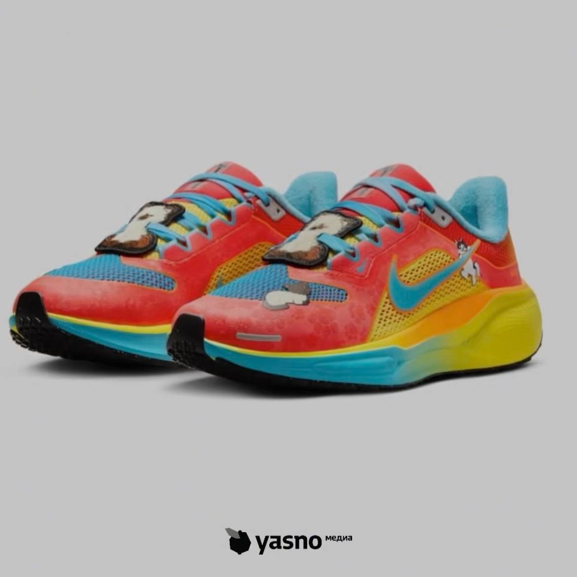 Это самые милашные и красивые Nike.
В честь 20-ти летия своей программы Doernbecher Freestyle компания представила коллекцию, в которую входят кроссовки под названием Pegasus 41 | Сетка — социальная сеть от hh.ru