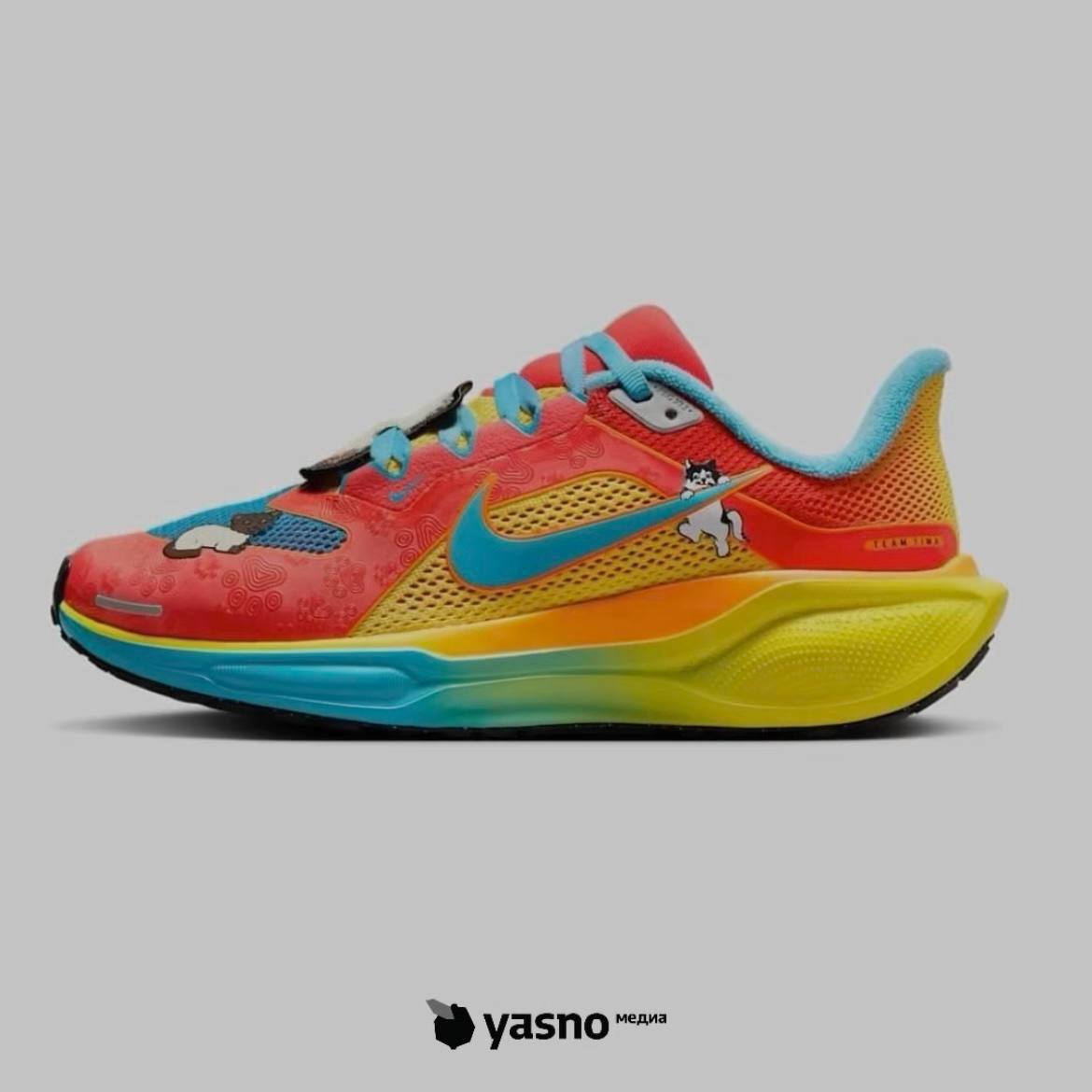 Это самые милашные и красивые Nike.
В честь 20-ти летия своей программы Doernbecher Freestyle компания представила коллекцию, в которую входят кроссовки под названием Pegasus 41 | Сетка — социальная сеть от hh.ru