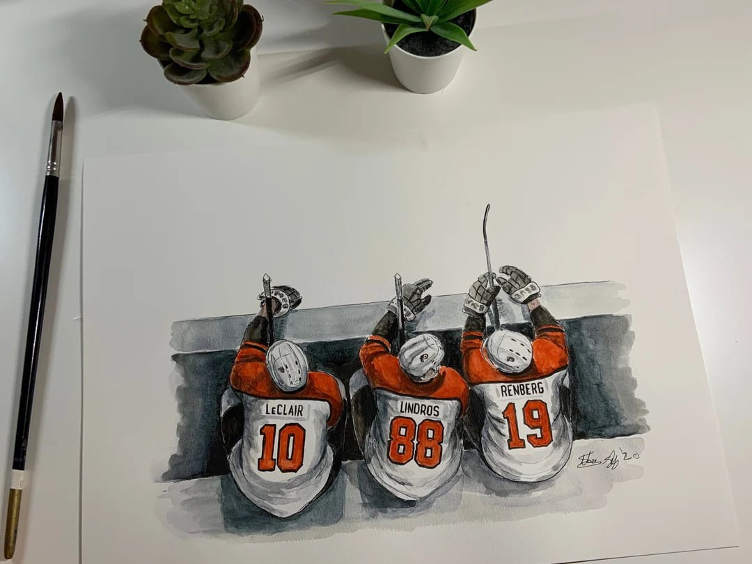 🟠 «Легион смерти» – 30 лет назад родилась тройка, наводившая ужас на НХЛ ☠️
11 февраля 1995 года на лёд впервые вышло звено, ставшее легендой «Филадельфии Флайерз» – Эрик Линдрос, Джон Леклер и Микаэл... | Сетка — социальная сеть от hh.ru