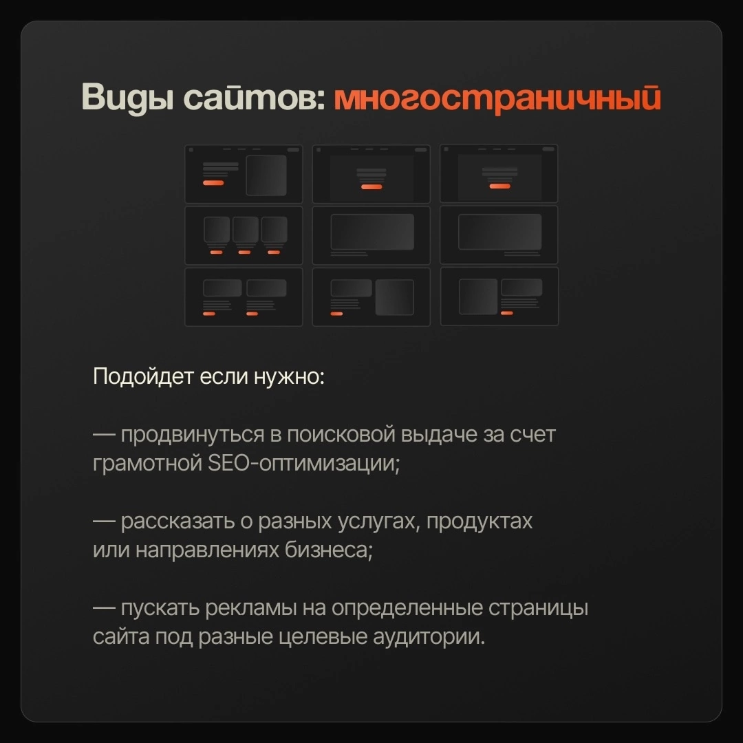 Как определить формат сайта, который нужен именно вашему бизнесу? Достаточно будет одной страницы или нужен многостраничник? А может быть вообще интернет-магазин? Давайте разбираться⚡
При выборе типа ... | Сетка — социальная сеть от hh.ru