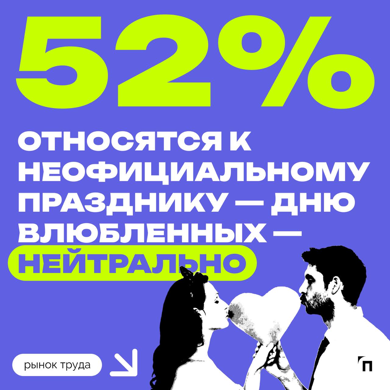 📊 Меньше всего День влюбленных любят россияне, состоящие в браке
День святого Валентина раздражает состоящих в браке даже больше, чем одиноких | Сетка — социальная сеть от hh.ru