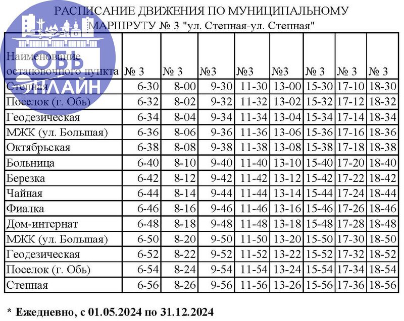 ↗ Все расписания автобусов города Оби
Раз, два, три, четыре, пять — не дождёмся их опять.
vk.com
Подробнее на https://vk.com/ob.gorod
#городобь #городобьонлайн #толмачево | Сетка — социальная сеть от hh.ru