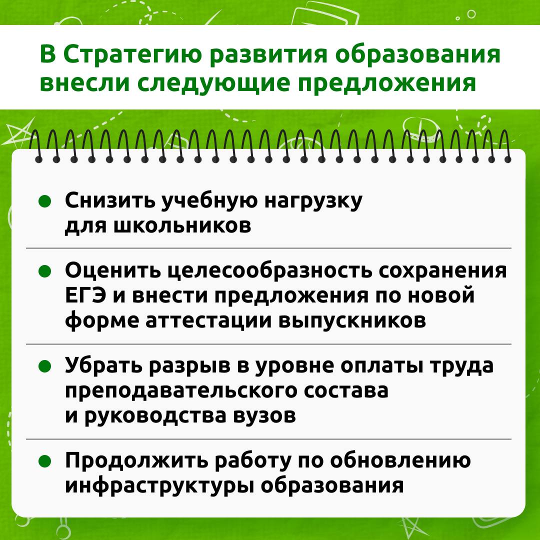 Партия «Единая Россия» внесла предложения в Стратегию развития образования
Секретарь Генсовета партии Владимир Якушев призвал к широкой общественной дискуссии по этому вопросу | Сетка — социальная сеть от hh.ru