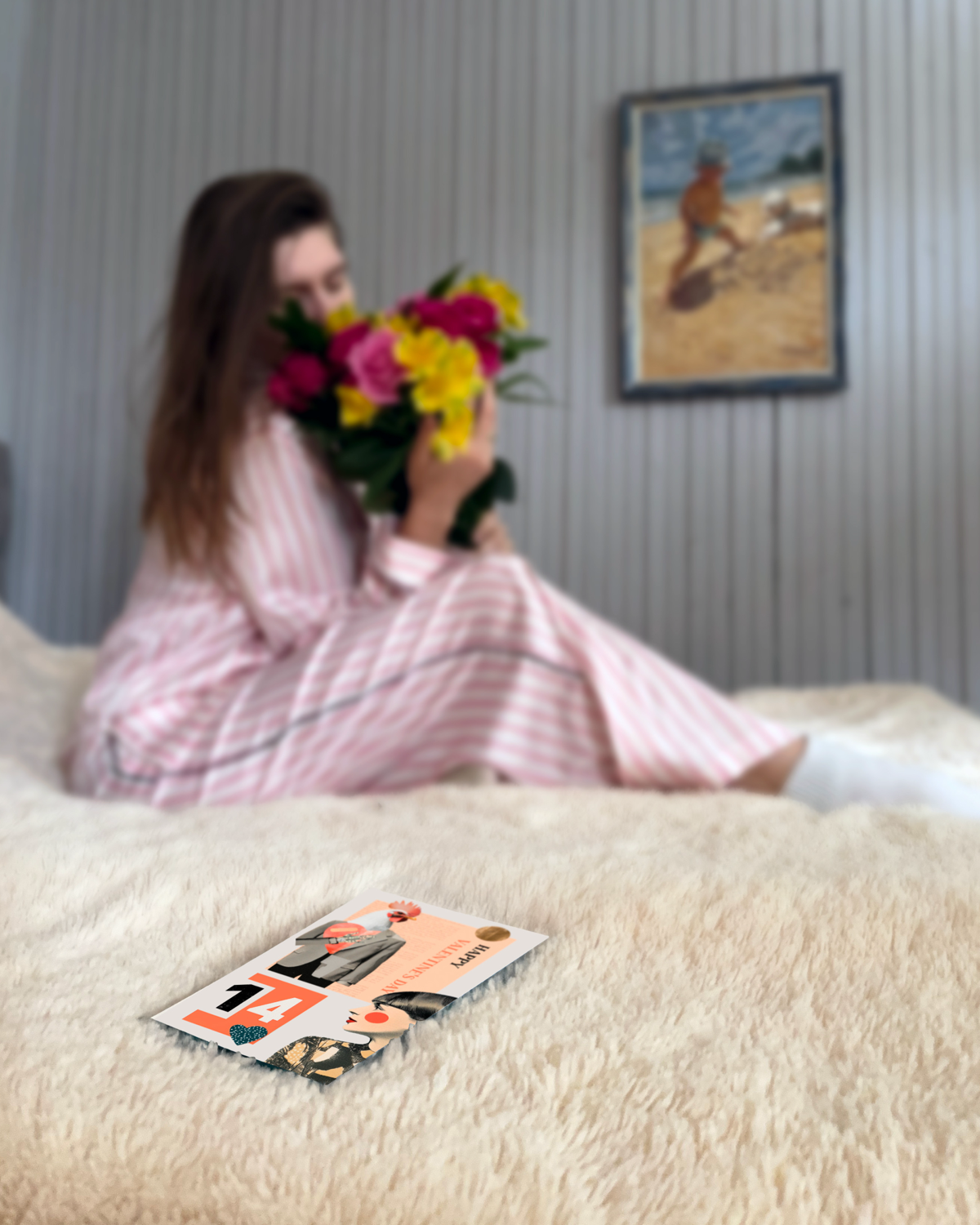 Захотелось к празднику сделать открытки ❤️
Но это была бы не я, если бы не сделала открытки со стебом))) Захотелось их сделать в стилистике papercut, арт весь сгенерила в midjourney, собрала в figma | Сетка — социальная сеть от hh.ru