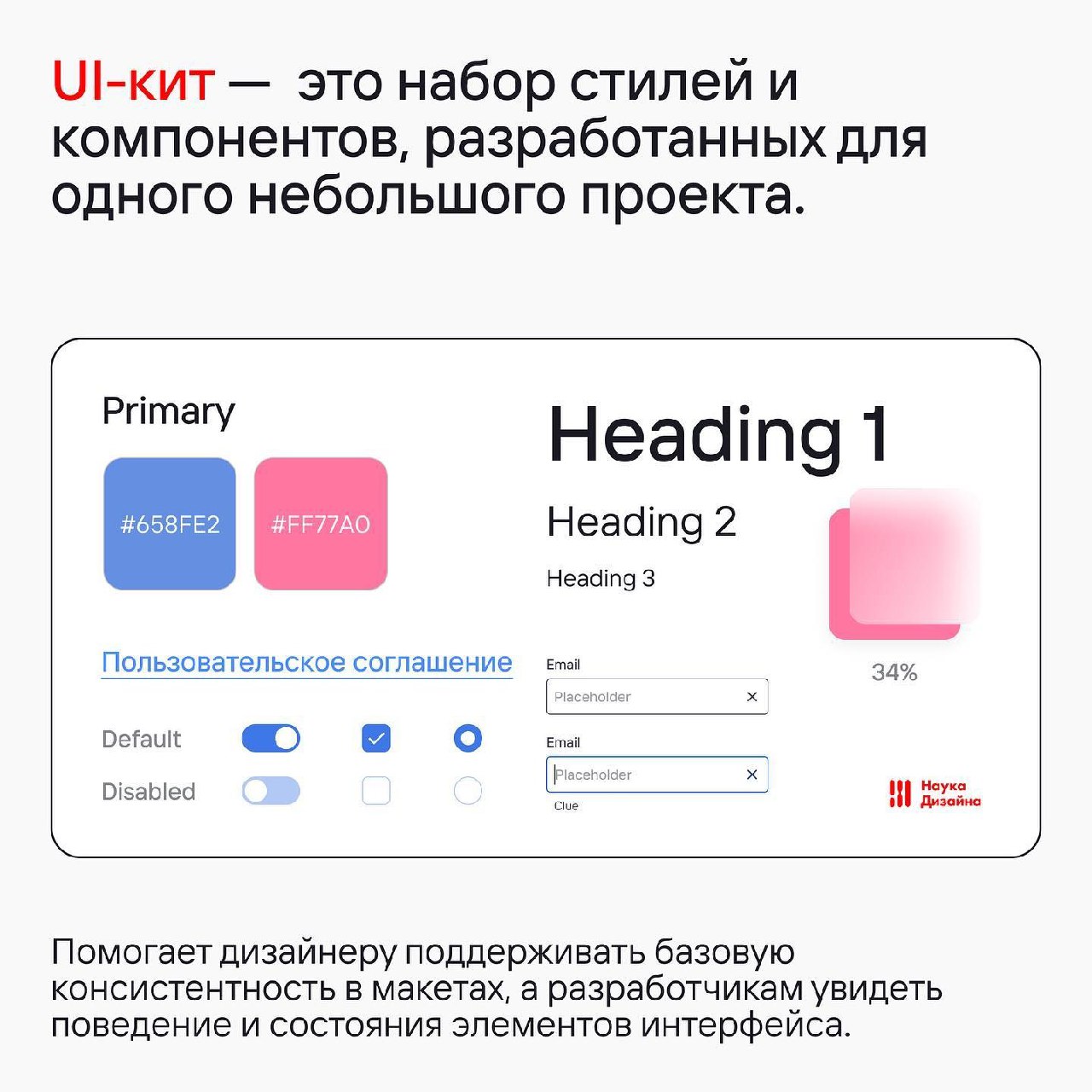 Из чего должен состоять базовый UI-Kit
Источник #уроки | Сетка — социальная сеть от hh.ru